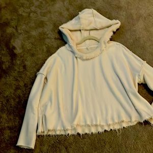 Oversized sweatshirt with hood